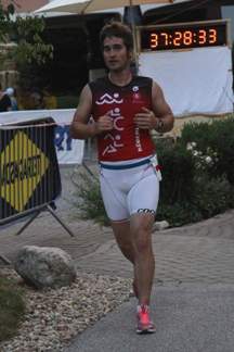 Emanuel Baumann beim Dreifach Ironman in Blumau 2016
